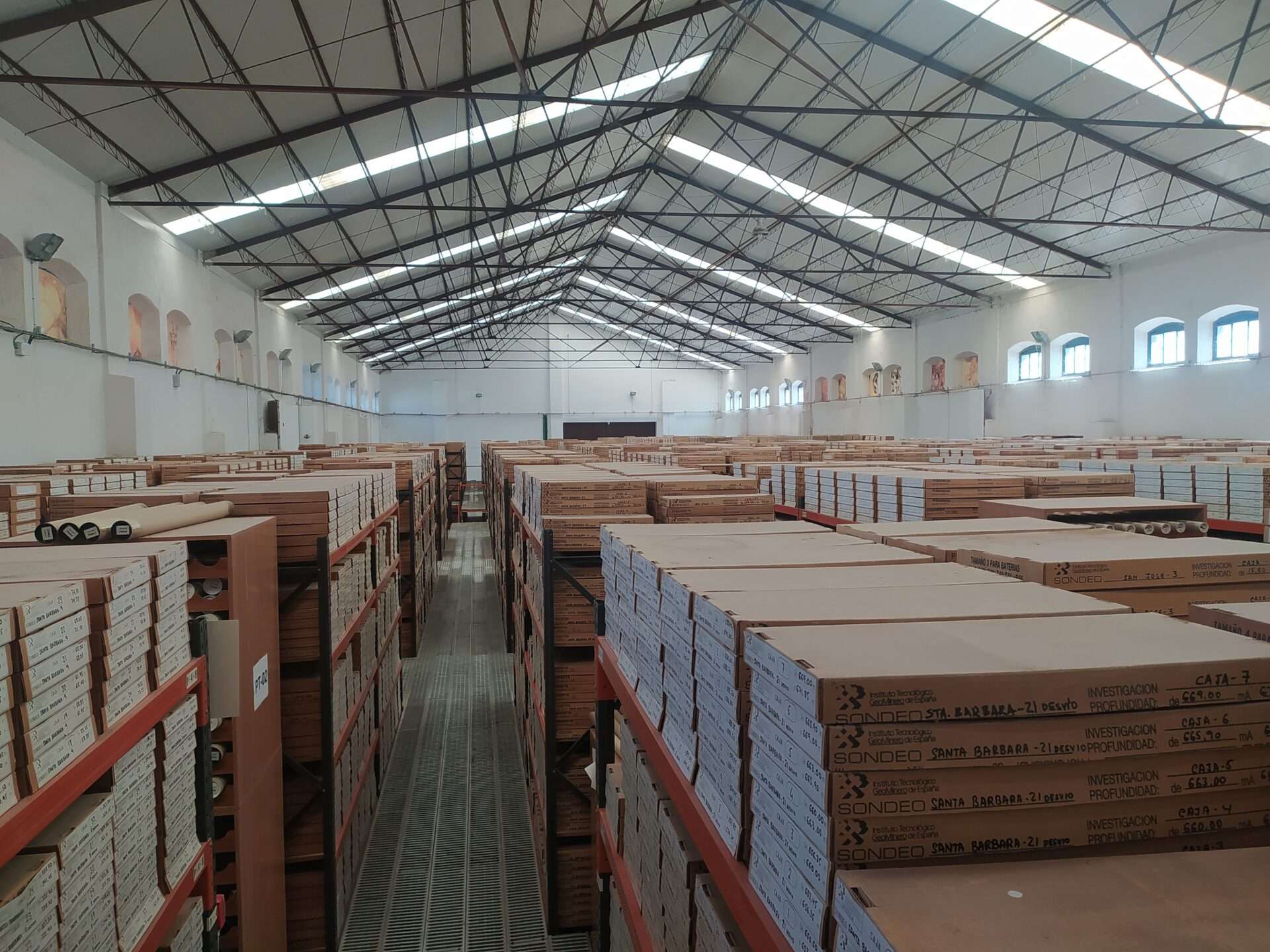 Estructura de almacenamiento de testigos del IGME